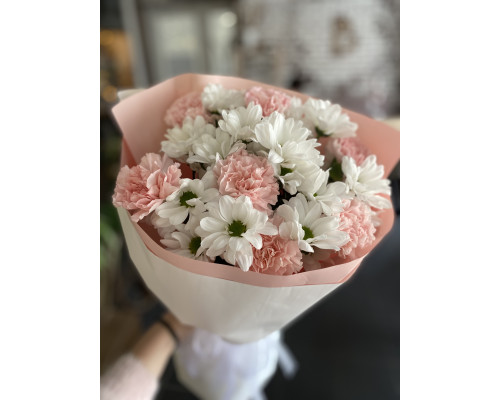 Букет "Ромашка в зефирке"