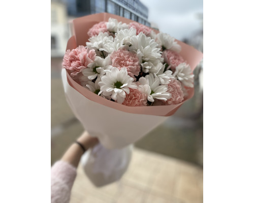 Букет "Ромашка в зефирке"